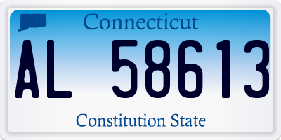 CT license plate AL58613