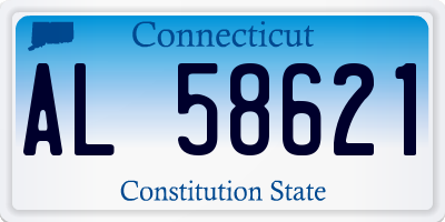 CT license plate AL58621