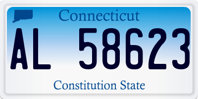 CT license plate AL58623
