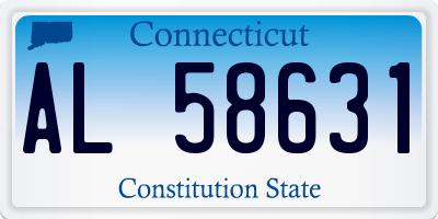 CT license plate AL58631