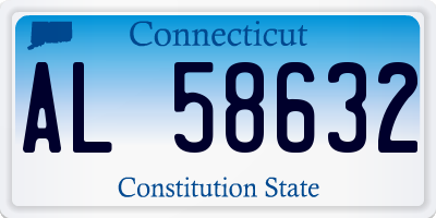 CT license plate AL58632