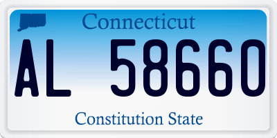 CT license plate AL58660
