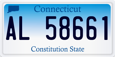 CT license plate AL58661
