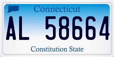 CT license plate AL58664