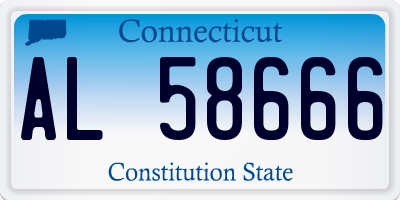 CT license plate AL58666