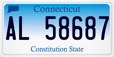 CT license plate AL58687