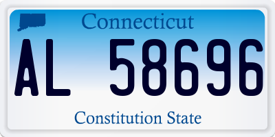 CT license plate AL58696