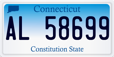 CT license plate AL58699