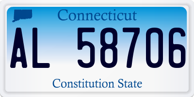 CT license plate AL58706