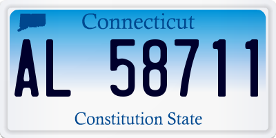 CT license plate AL58711
