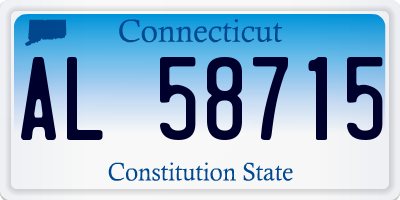 CT license plate AL58715