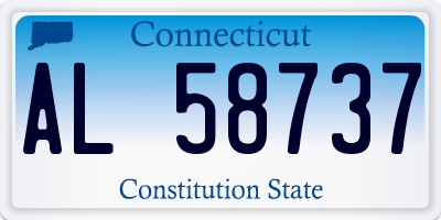 CT license plate AL58737