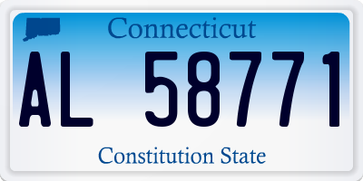 CT license plate AL58771