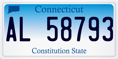 CT license plate AL58793