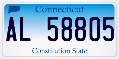 CT license plate AL58805