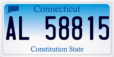 CT license plate AL58815