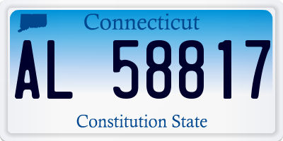 CT license plate AL58817