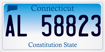 CT license plate AL58823
