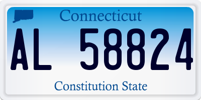 CT license plate AL58824
