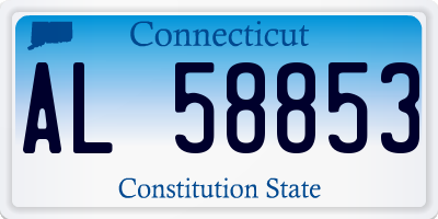 CT license plate AL58853