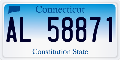 CT license plate AL58871