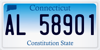 CT license plate AL58901
