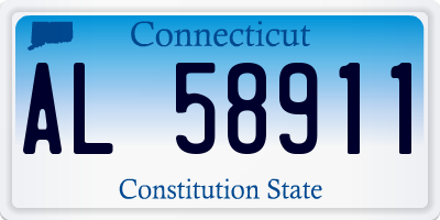 CT license plate AL58911