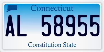 CT license plate AL58955
