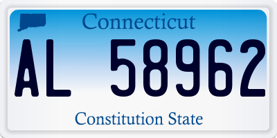 CT license plate AL58962