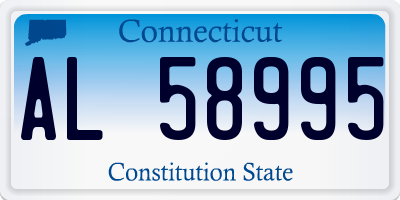 CT license plate AL58995