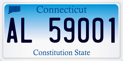 CT license plate AL59001
