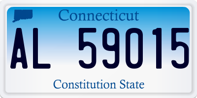 CT license plate AL59015