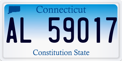 CT license plate AL59017