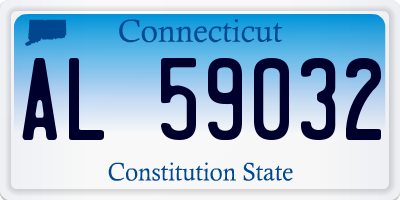 CT license plate AL59032