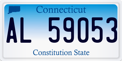 CT license plate AL59053