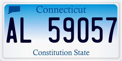 CT license plate AL59057