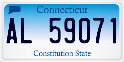 CT license plate AL59071
