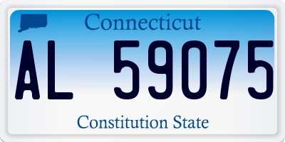 CT license plate AL59075