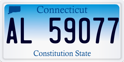 CT license plate AL59077