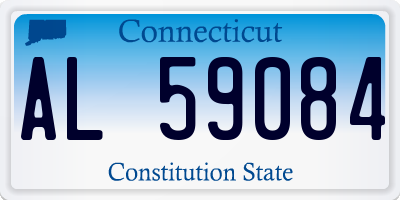 CT license plate AL59084