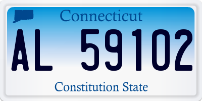 CT license plate AL59102
