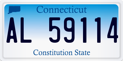 CT license plate AL59114