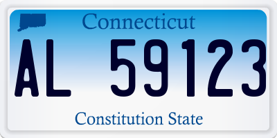 CT license plate AL59123