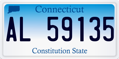 CT license plate AL59135