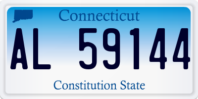 CT license plate AL59144
