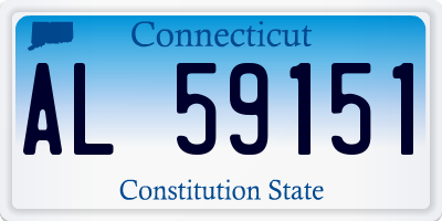 CT license plate AL59151