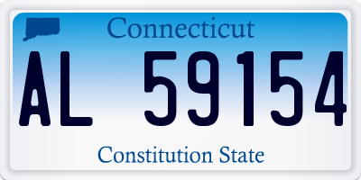 CT license plate AL59154