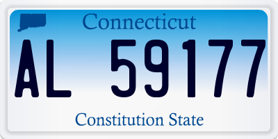 CT license plate AL59177