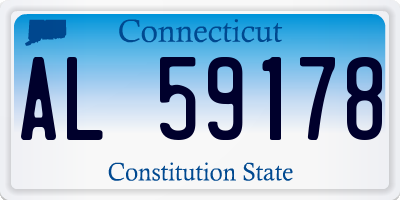 CT license plate AL59178
