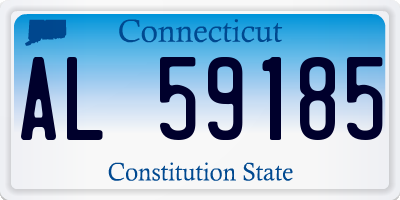 CT license plate AL59185